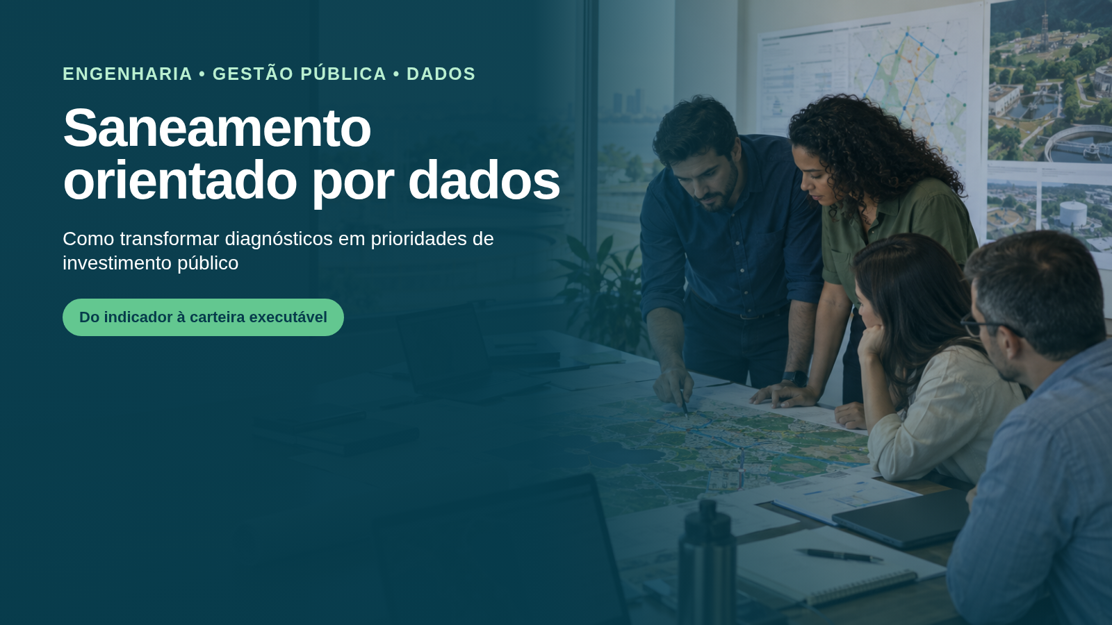 Saneamento orientado por dados: como transformar diagnósticos em prioridades de investimento público